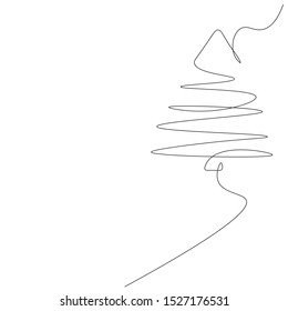 Christmas background tree, vector illustration