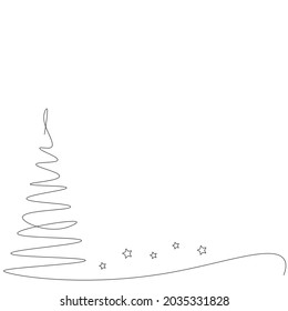 Christmas background with tree vector illustration