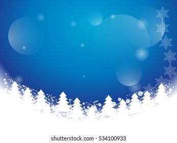 Christmas background with Christmas tree. Vector illustration.