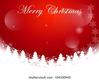 Christmas background with Christmas tree. Vector illustration.