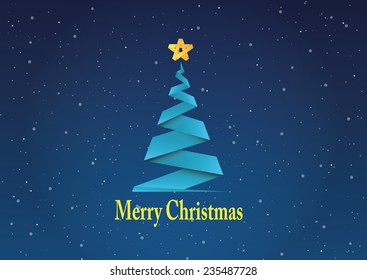 Christmas background, christmas tree, wish card