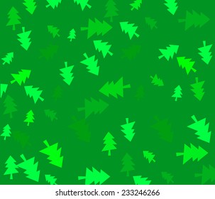 Christmas background with trees