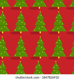 christmas background with trees and stars