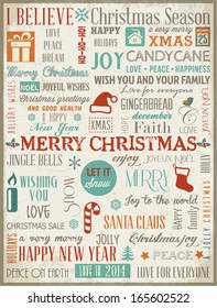 Fondo De Navidad Con Tipografía