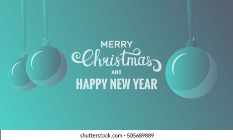 Christmas background. Usable for web.Background with modern trendy gradient and Christmas typography. 
