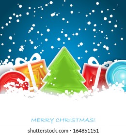 Christmas background. Vector