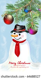 Christmas background. Vector.
