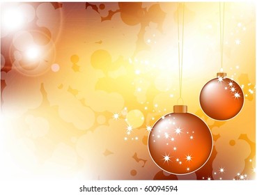 CHRISTMAS BACKGROUND. VECTOR. CHRISTMAS BALL. STAR