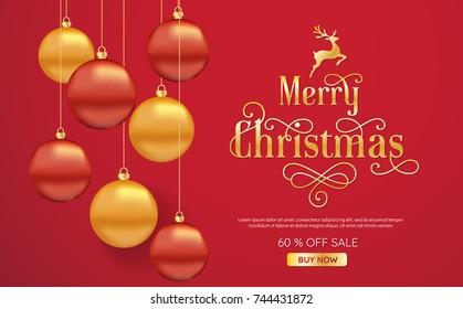 Christmas Background Vector background for banner, poster, flyer