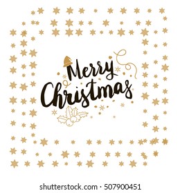 Christmas background, vector banners, emblems, flyers, greeting cards. hand drawing
