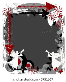 Christmas background vector with butterfly,arrows and angels.