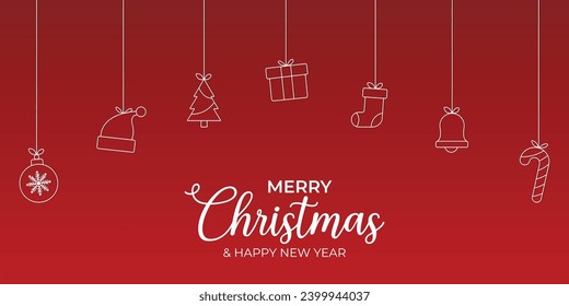 Caricatura del vector de fondo de Navidad Pettern 