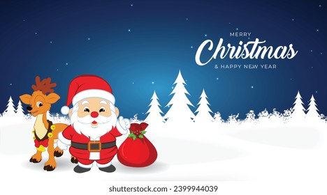 Christmas Background Vector Cartoon  Pettern 