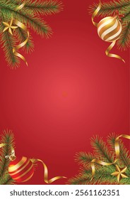 Christmas background vector combines elements of nature, joy, and tradition, creating an inviting and festive atmosphere perfect for celebrating the holiday season