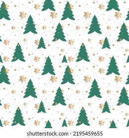 Christmas background vector. For cover gift box, post card seamless design