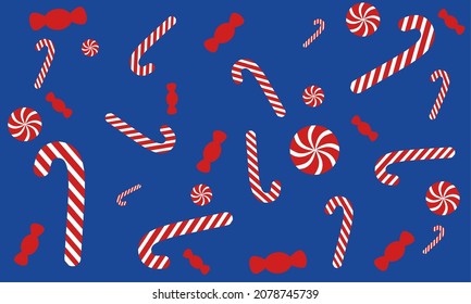 Christmas background vector with cute design