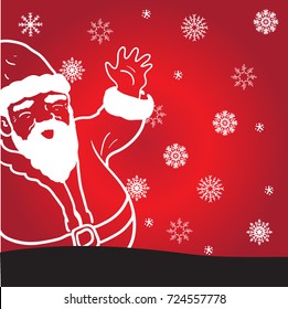 christmas background vector drawn