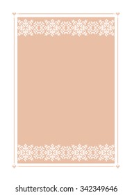 Christmas background. Vector frame. Embroidery.