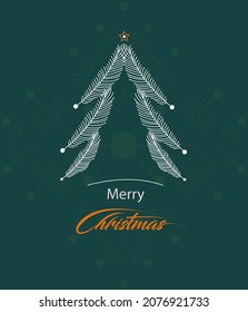 Christmas background vector, Green clolour 