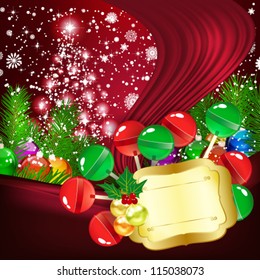Christmas background vector illustration