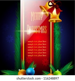 Christmas background - vector illustration