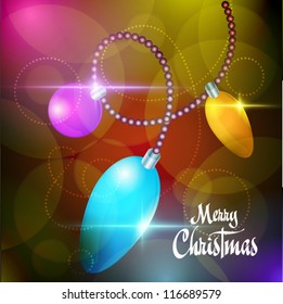 Christmas background - vector illustration