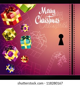 Christmas background - vector illustration