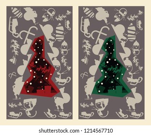 Christmas background vector illustration 