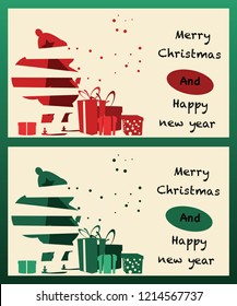 Christmas background vector illustration 