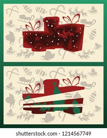 Christmas background vector illustration 