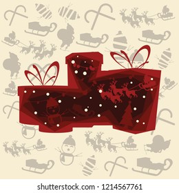 Christmas background vector illustration 