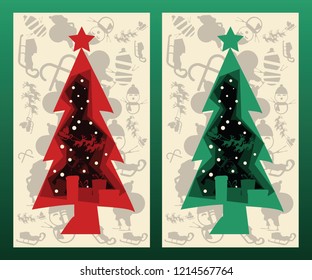 Christmas background vector illustration 