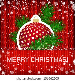 Christmas background. Vector illustration.