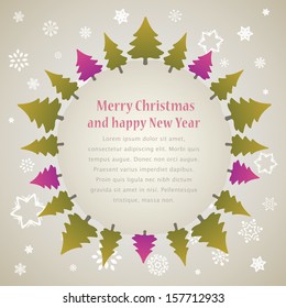 Christmas background. Vector illustration