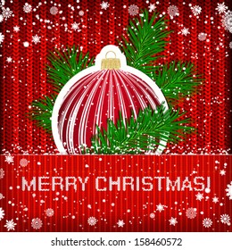 Weihnachtshintergrund. Vektorgrafik.
