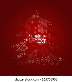 Christmas background, vector illustration.