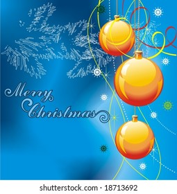 Christmas background, vector illustration