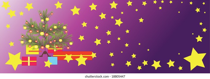 christmas background, vector illustration