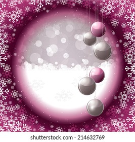 Christmas Background. Vector Illustration.