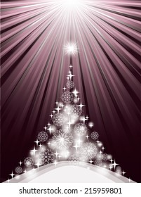 Christmas Background. Vector Illustration.