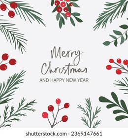 Christmas background . Vector illustration. 