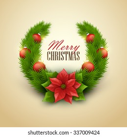 Christmas background. Vector illustration.