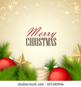 Christmas background. Vector illustration.