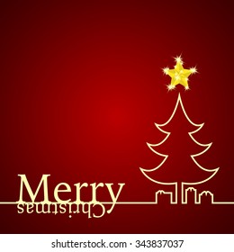 Christmas Background. Vector Illustration