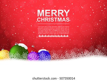 Christmas background vector illustration