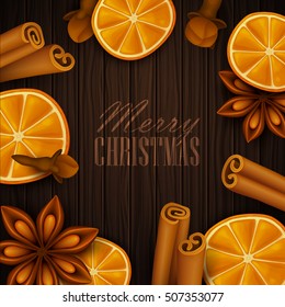 Christmas background. Vector illustration.