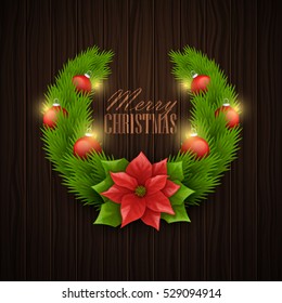 Christmas background. Vector illustration.
