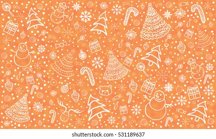 Christmas background. Vector Illustration.