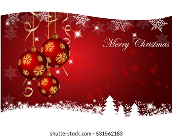 Christmas background. Vector illustration.