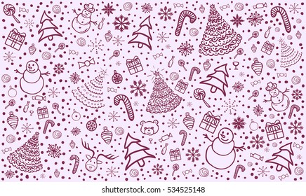 Christmas background. Vector Illustration.